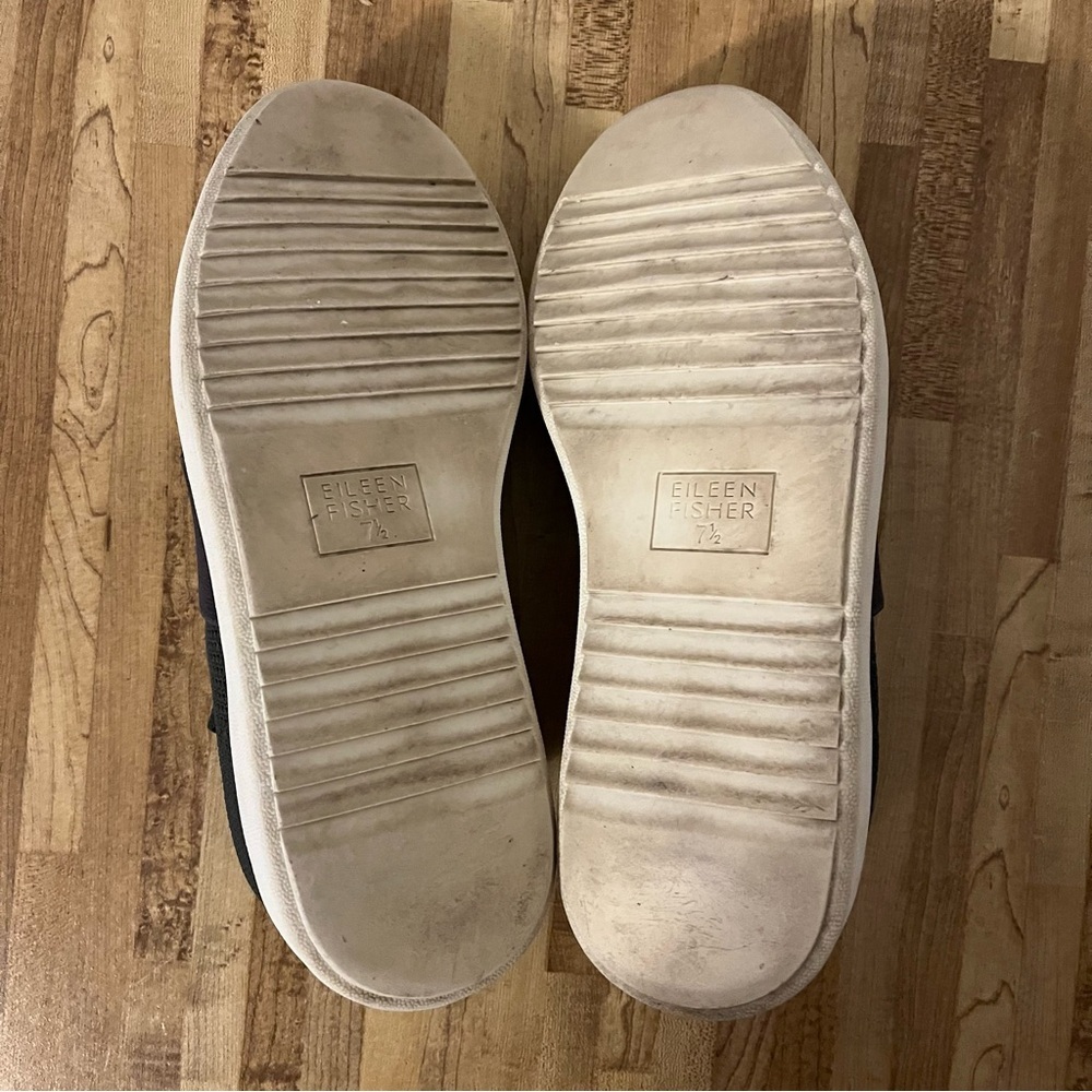 Eileen Fisher Dark Gray Stretch Fit Slip On Sneakers Shoes Size 7.5 - Picture 6 of 10